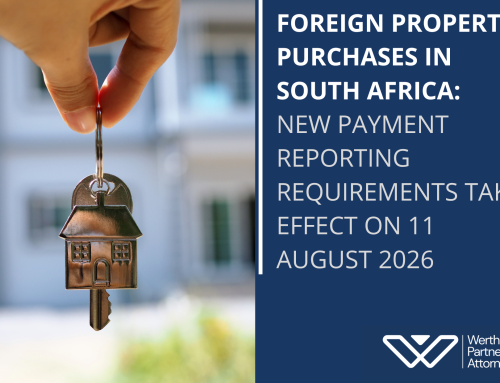 Foreign Property Purchases in South Africa: New Payment Reporting Requirements Take Effect On 11 August 2026